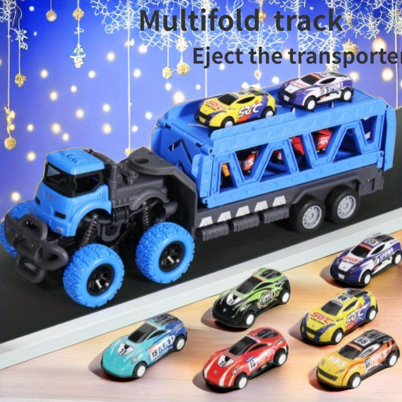 Deformed Track Toy Car with 6 Alloy Cars - Halloween & Christmas Gift