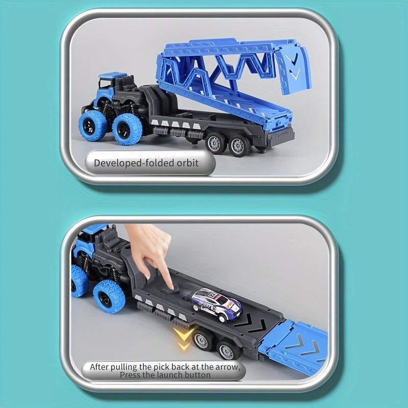 Deformed Track Toy Car with 6 Alloy Cars - Halloween & Christmas Gift