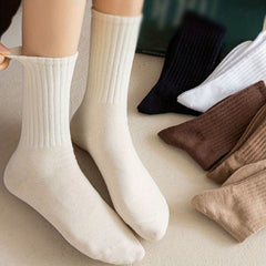 6 Pairs Comfy Breathable Sports Crew Socks