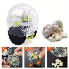 Transparent Roller Garlic Chopper Manual Vegetable Grinding Tools