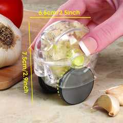 Transparent Roller Garlic Chopper Manual Vegetable Grinding Tools