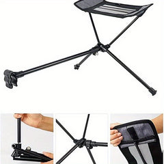 Portable Folding Retractable Footrest Leg Rest Chair Kit for Outdoor