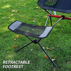 Portable Folding Retractable Footrest Leg Rest Chair Kit for Outdoor