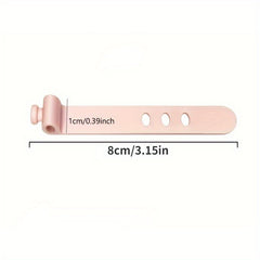 10pcs Silicone Tie Cable Storage Winder Anti Lost Fastener Bundle Strap