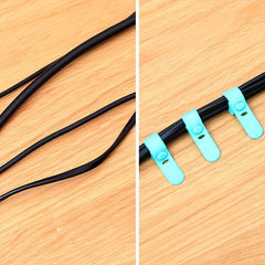 10pcs Silicone Tie Cable Storage Winder Anti Lost Fastener Bundle Strap