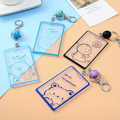 Transparent Acrylic Card Sleeve Push pull Card Protection Cover