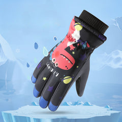 Winter Cartoon Skiing Gloves Boys Girls Warm Keeping Waterproof