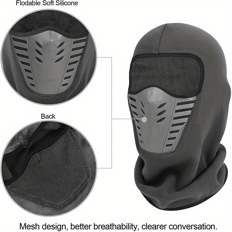 Winter Windproof Fleece Ski Mask Thermal Balaclava Headwear Motorcycle Face Mask