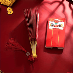1pc Folding Fan Red Envelopes Year Lucky Red Envelopes For Chinese Year