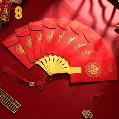 1pc Folding Fan Red Envelopes Year Lucky Red Envelopes For Chinese Year
