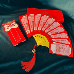 1pc Folding Fan Red Envelopes Year Lucky Red Envelopes For Chinese Year