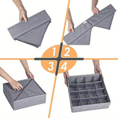 Clothes Storage Box Organizer for Socks Underwear Ties Scarf