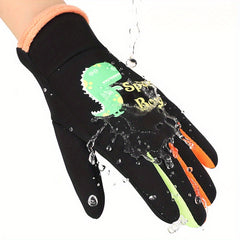Cartoon Luminous Winter Gloves for Kids