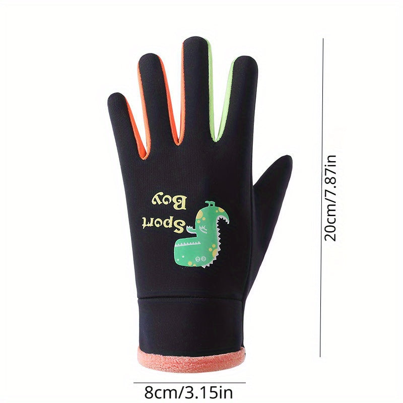 Cartoon Luminous Winter Gloves for Kids