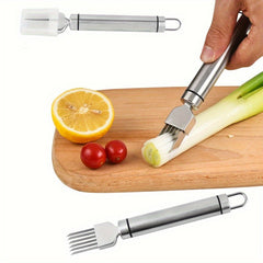Stainless Steel Grater Scallion Separator Portable Kitchen Tool