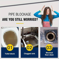 110ml Sink Drain Cleaner Pipe Dredging Kitchen Sewer Deodorant 4.72x1.57in