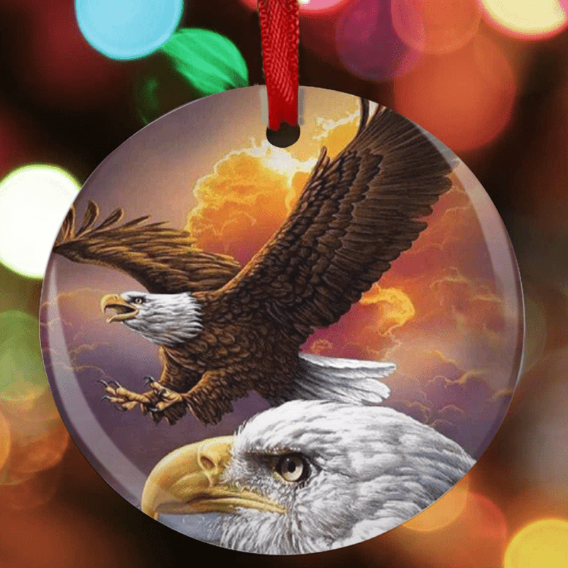 Eagle Series Christmas Tree Blessing DIY Acrylic Pendant