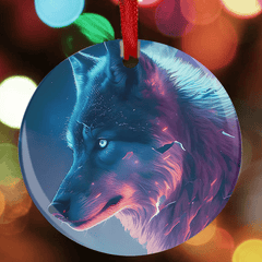 Wolf Series Christmas Tree Blessings DIY Acrylic Ornaments