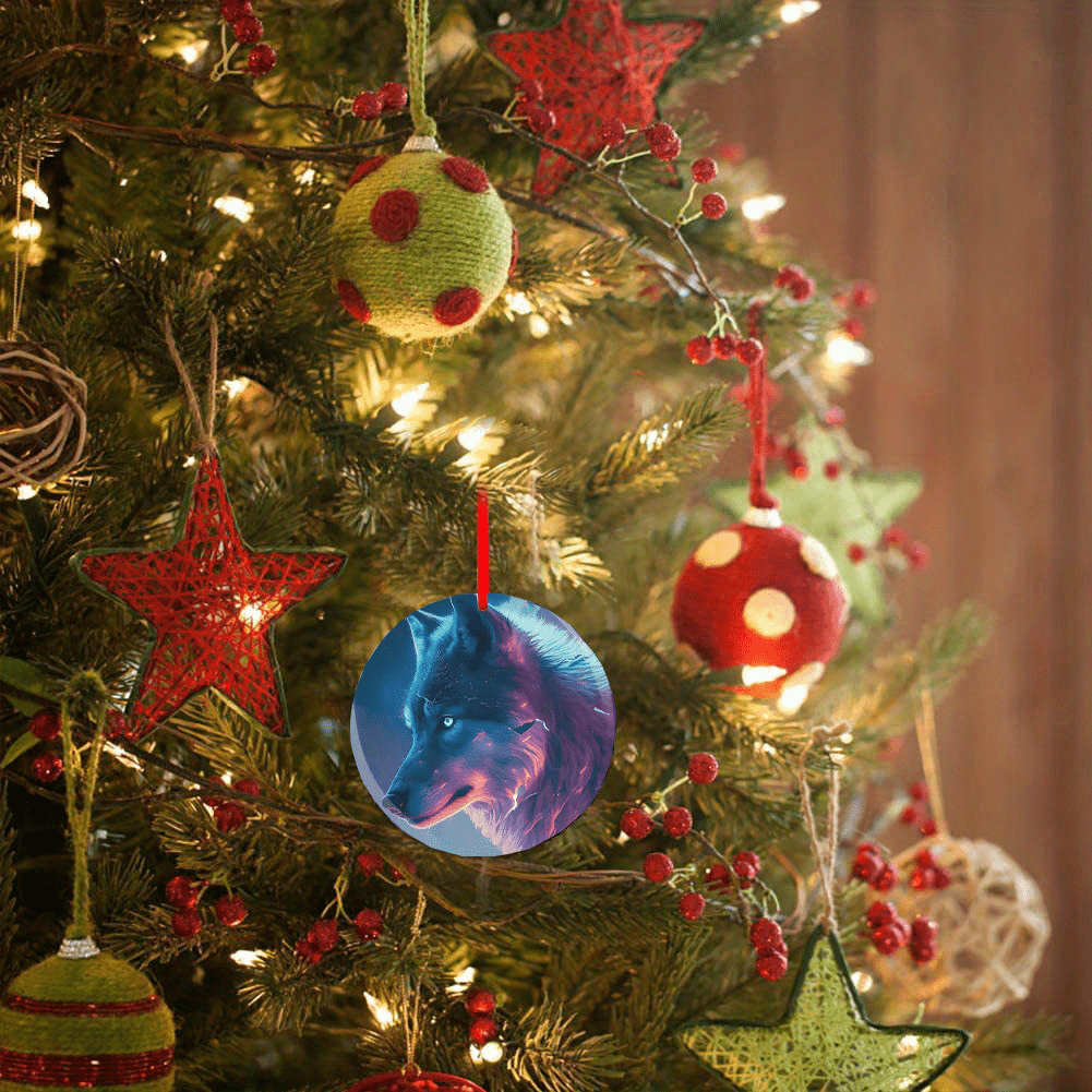 Wolf Series Christmas Tree Blessings DIY Acrylic Ornaments
