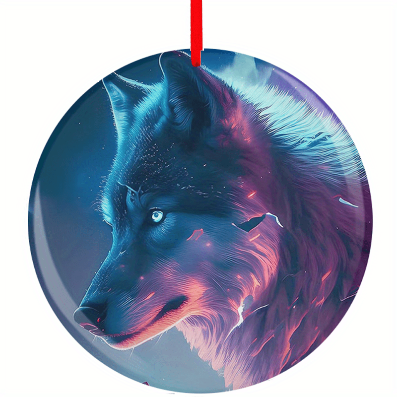 Wolf Series Christmas Tree Blessings DIY Acrylic Ornaments