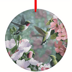 Bird Series Christmas Tree Blessing Acrylic Pendant DIY Holiday Pendant