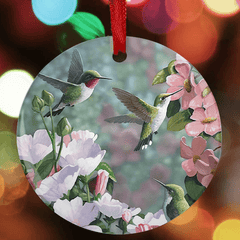 Bird Series Christmas Tree Blessing Acrylic Pendant DIY Holiday Pendant