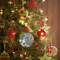 Bird Series Christmas Tree Blessing Acrylic Pendant DIY Holiday Pendant