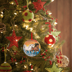 Horse Series Christmas Tree Blessing DIY Acrylic Pendant