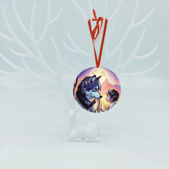 Wolf & Girl Christmas Tree Blessing DIY Acrylic Pendant