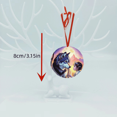 Wolf & Girl Christmas Tree Blessing DIY Acrylic Pendant