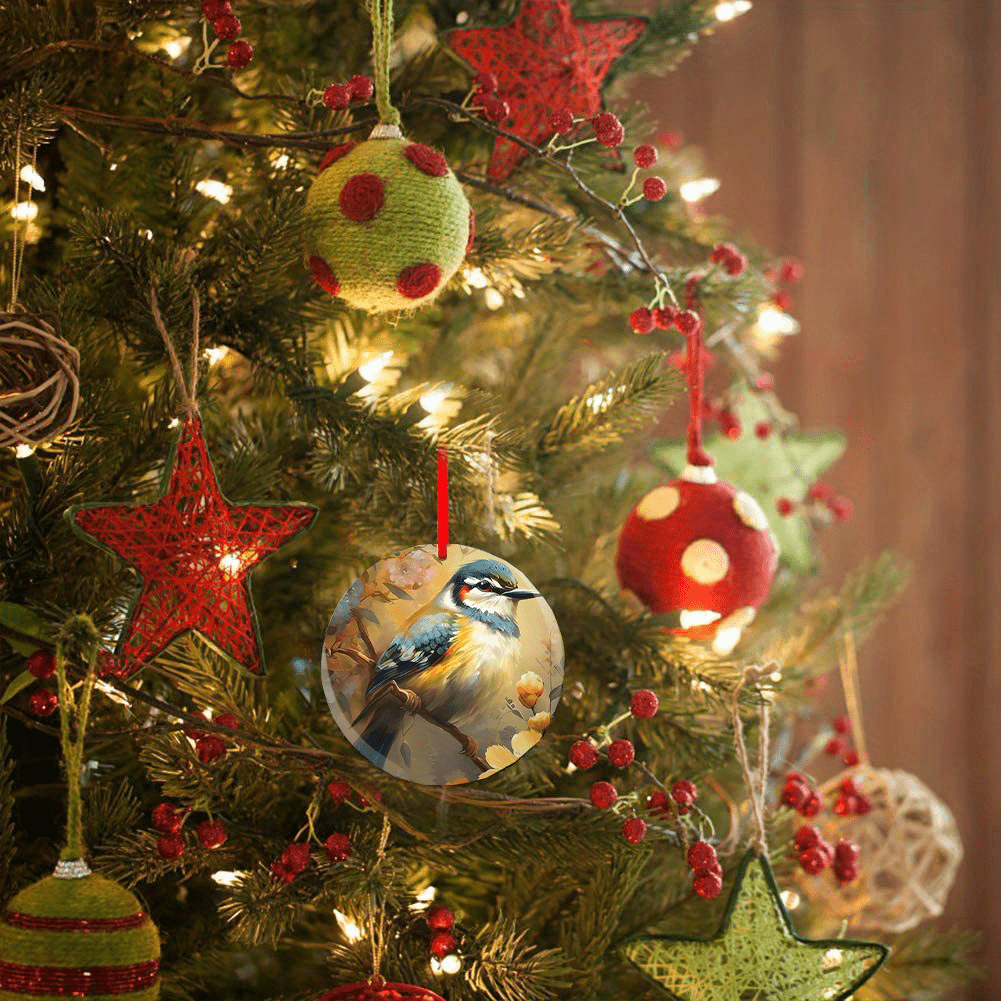 Bird Series Christmas Tree Blessing DIY Acrylic Pendant