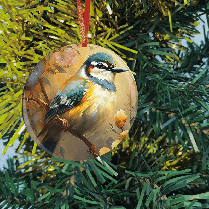 Bird Series Christmas Tree Blessing DIY Acrylic Pendant