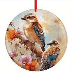 Bird Series Christmas Tree Blessing Pendant DIY Acrylic Holiday Pendant