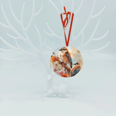 Bird Series Christmas Tree Blessing Pendant DIY Acrylic Holiday Pendant