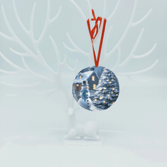 Snowman Christmas Tree Blessing DIY Acrylic Pendant Holiday Pendant