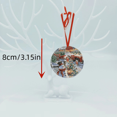Snowman Christmas Tree Blessing DIY Acrylic Pendant