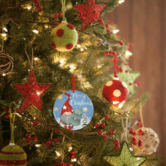 Santa Claus Christmas Tree Blessing Acrylic Pendant DIY Holiday Decor