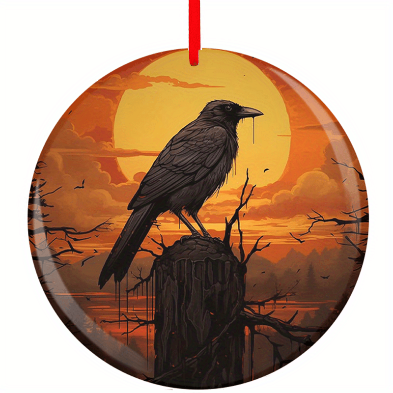 Crow Series Christmas Tree Blessings Pendant DIY Acrylic Christmas Ornaments