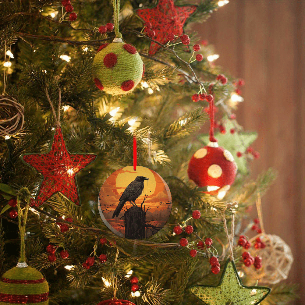 Crow Series Christmas Tree Blessings Pendant DIY Acrylic Christmas Ornaments