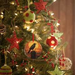 Crow Series Christmas Tree Blessings Pendant DIY Acrylic Christmas Ornaments