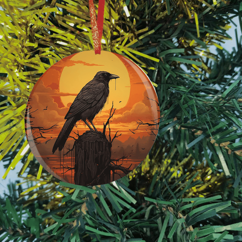Crow Series Christmas Tree Blessings Pendant DIY Acrylic Christmas Ornaments