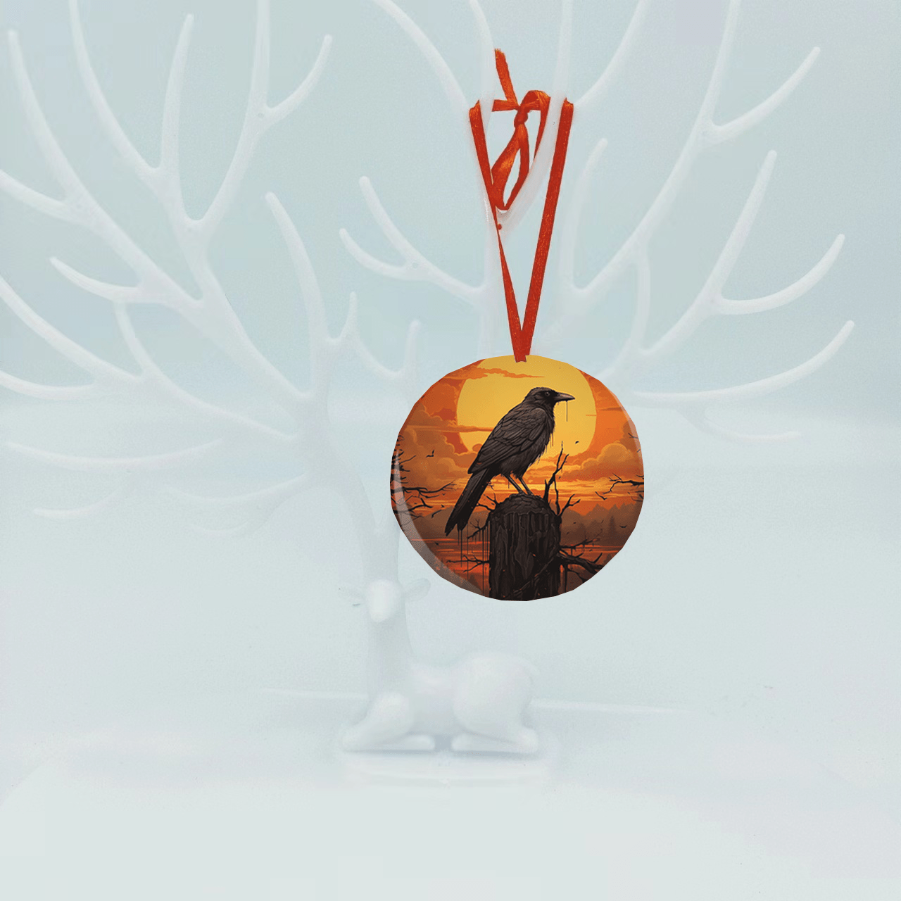 Crow Series Christmas Tree Blessings Pendant DIY Acrylic Christmas Ornaments