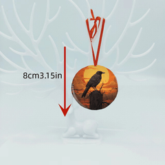 Crow Series Christmas Tree Blessings Pendant DIY Acrylic Christmas Ornaments