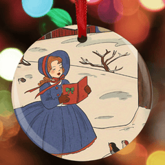 Girl Christmas Tree Blessing DIY Acrylic Holiday Pendant