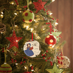 Girl Christmas Tree Blessing DIY Acrylic Holiday Pendant