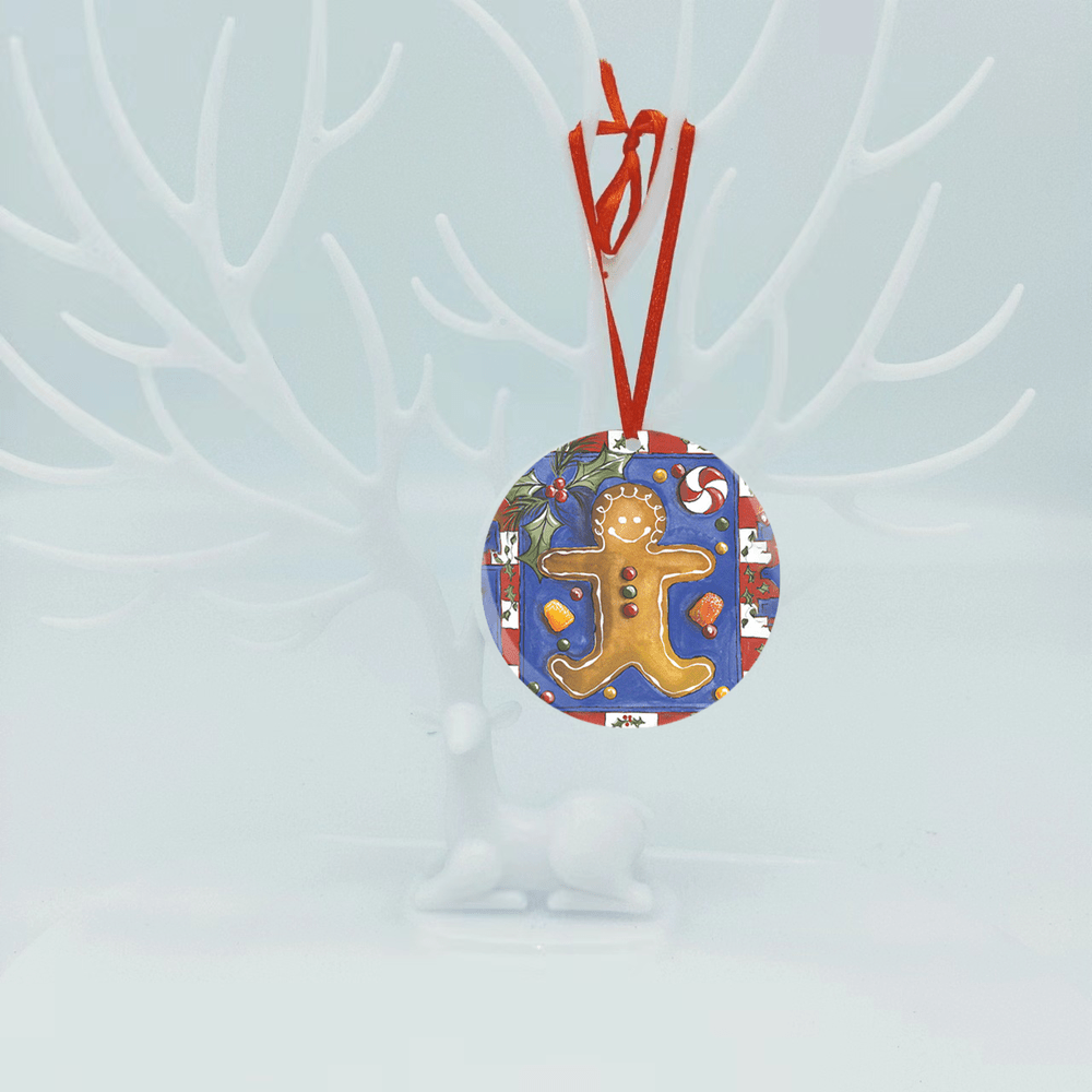 Christmas Tree Blessing Acrylic Pendant DIY Holiday Pendant
