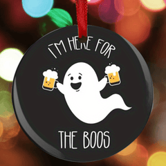 Ghost Christmas Tree Blessing Acrylic Pendant Holiday DIY