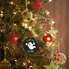 Ghost Christmas Tree Blessing Acrylic Pendant Holiday DIY