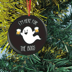 Ghost Christmas Tree Blessing Acrylic Pendant Holiday DIY