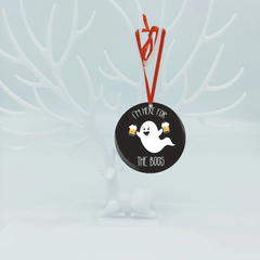 Ghost Christmas Tree Blessing Acrylic Pendant Holiday DIY